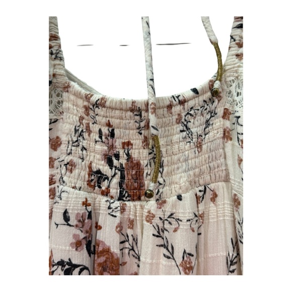 Free People Cream Floral Maxi Dress EUC - Picture 4 of 16
